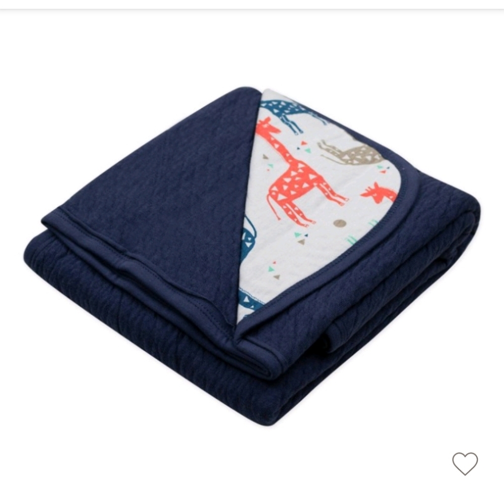 Honest Baby Organic Cotton Reversible Mini - Quilted Receiving Blanket - Picture 3 of 7